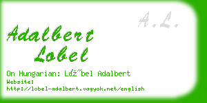 adalbert lobel business card